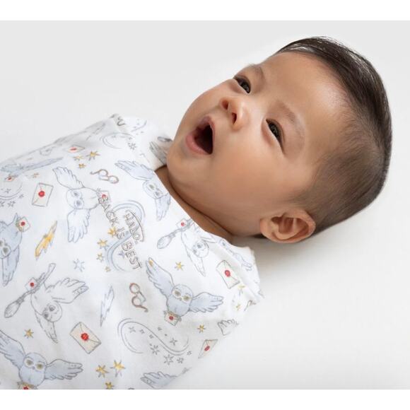 Halo Harry Potter Messenger Hedwig Owl Letters Sleep Sack Baby Swaddle 3-6 M ** - Picture 1 of 6